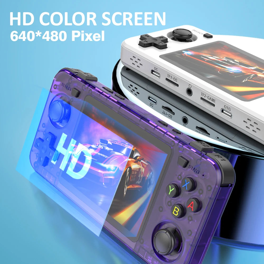 BOYHOM New R36H Retro Handheld Console Open-Source Linux System Classic Game Consoles 3.5 inch IPS Screen Portable Video Player